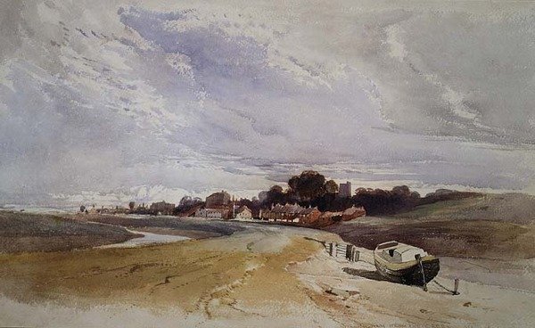 Gillingham Nehri Medway, Kent üzerinde by Harry John Johnson