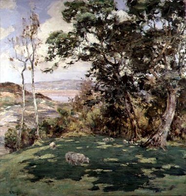 Kirkudbright yakınlarında, 1900 dolayları (tuval üzerine yağlı boya) by Harry MacGregor