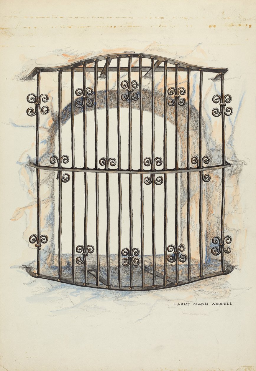Pencerede Demir Izgara by Harry Mann Waddell