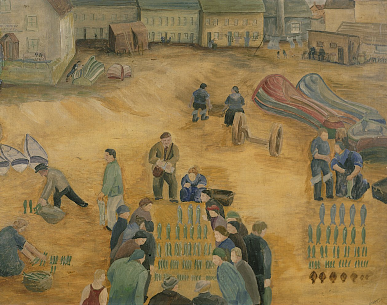Balık Satışı, 1938 by Harry Mitten Wilson
