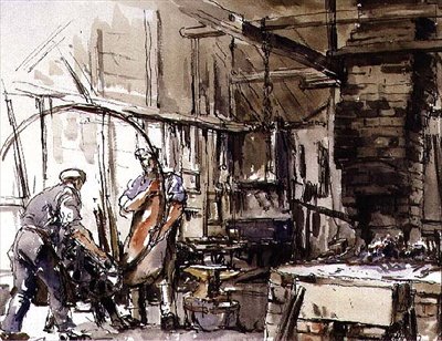 Lastik Bükmek, Çarkçının Avlusu by Harry Morley