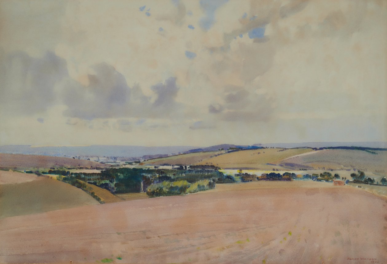 Manzara, muhtemelen Downs by Harry Watson
