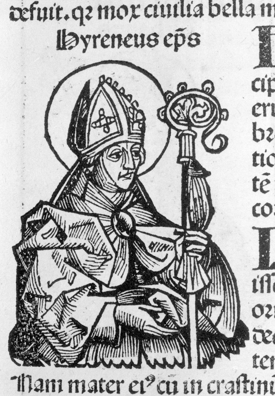 Hartmann Schedel tarafından Nürnberg Chronicle sonra Aziz Irenaeus Piskoposu by Hartmann Schedel