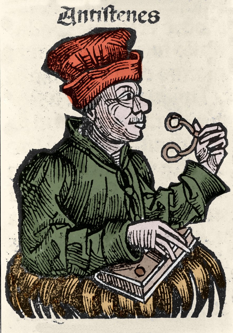 Yunan filozof Antisthene (MÖ 444-365). Hartmann Schedel