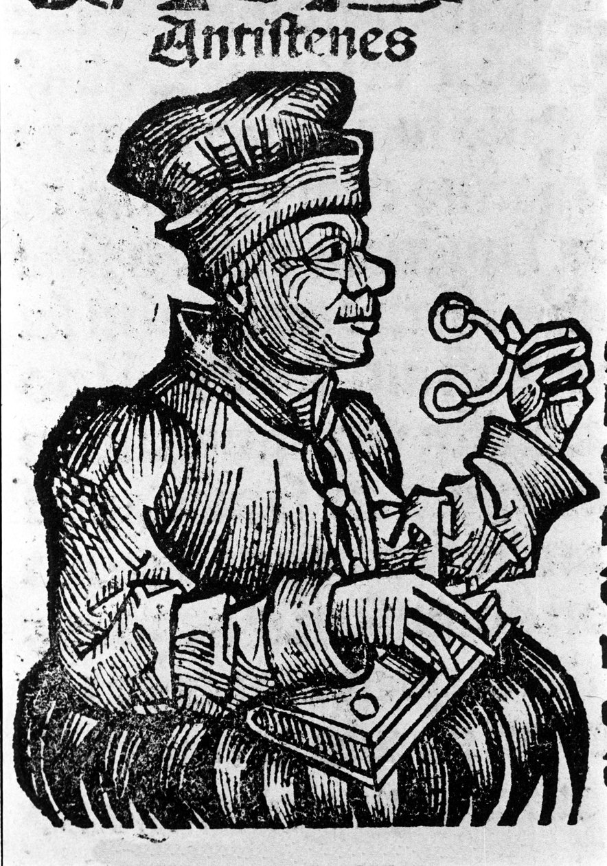 Yunan filozof Antisthene (MÖ 444-365). Hartmann Schedel