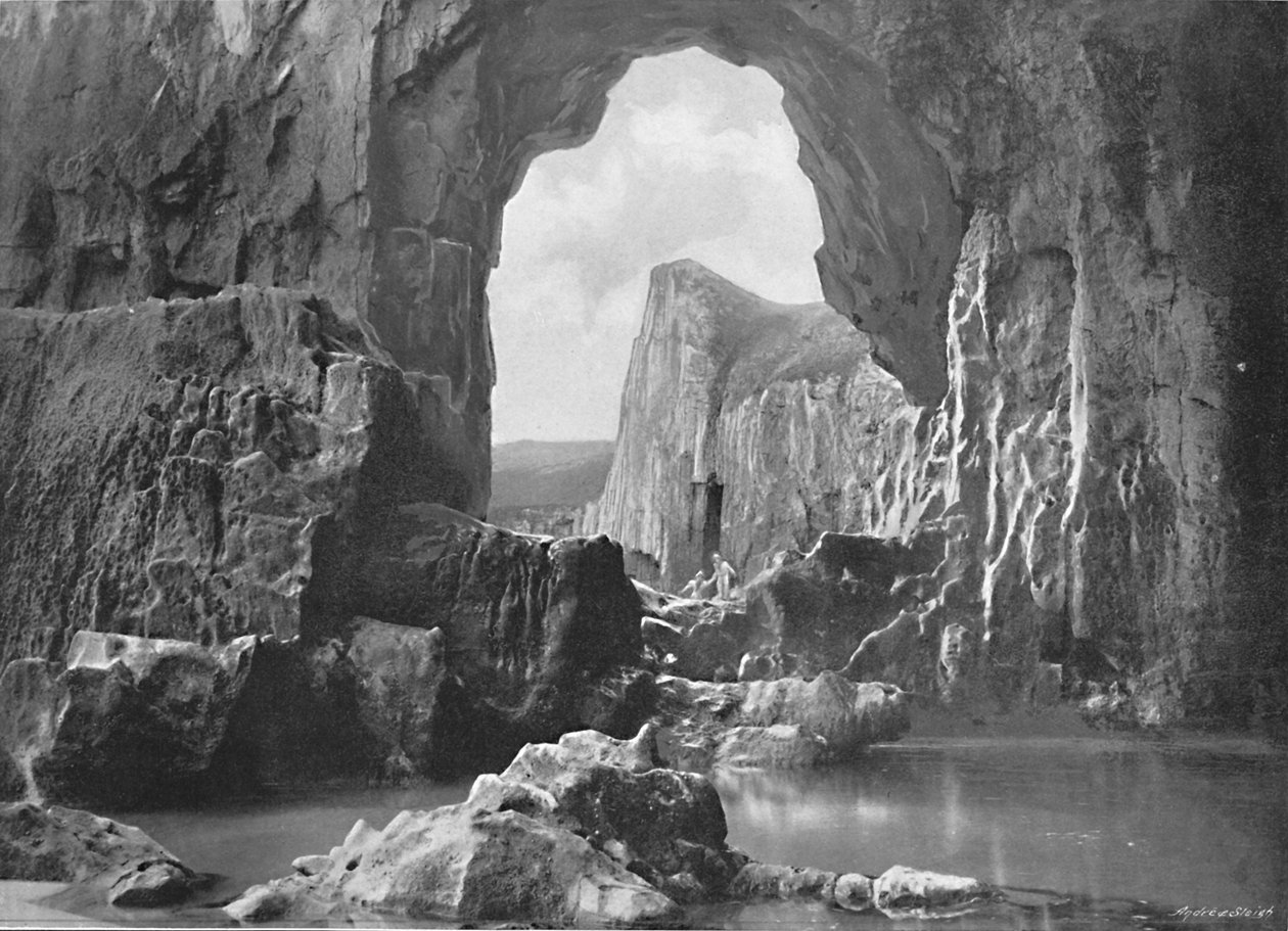Lydstep Doğal Kemer, Tenby, c1896 by Harvey Barton