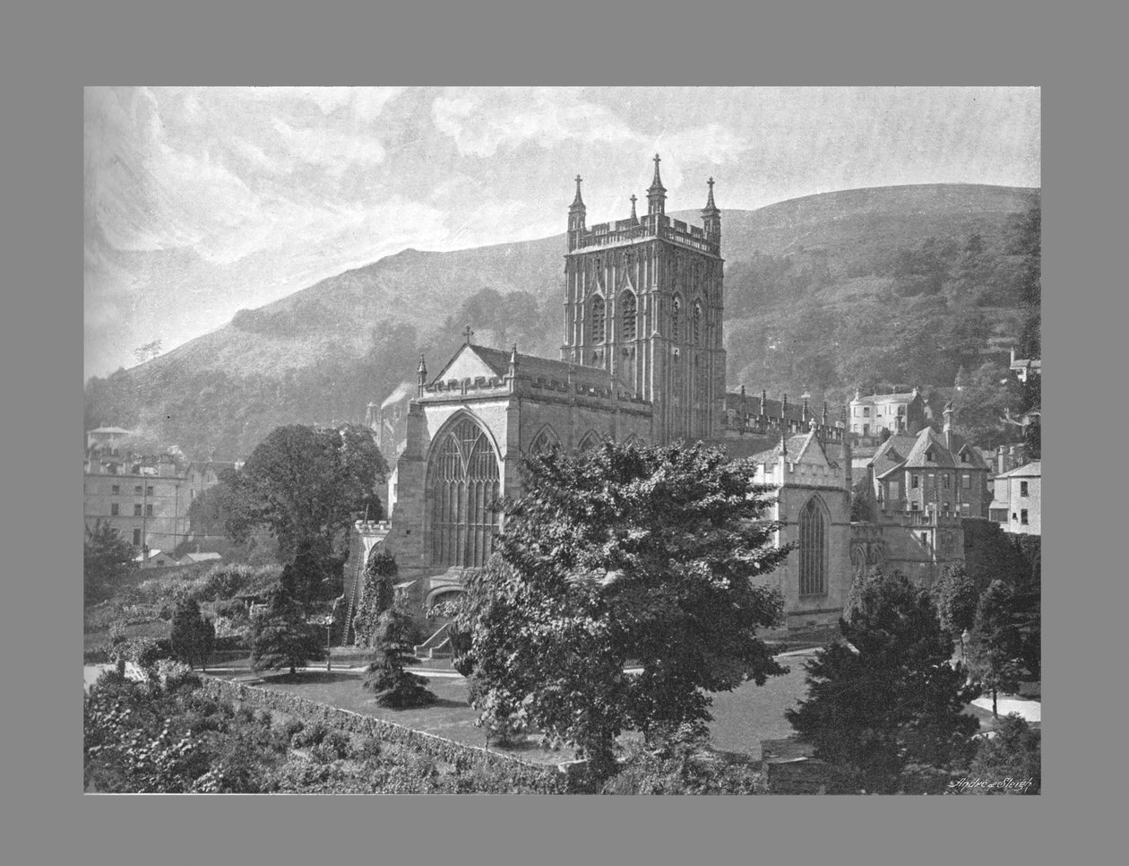 Manastır Kilisesi, Büyük Malvern, c1900 by Harvey Barton