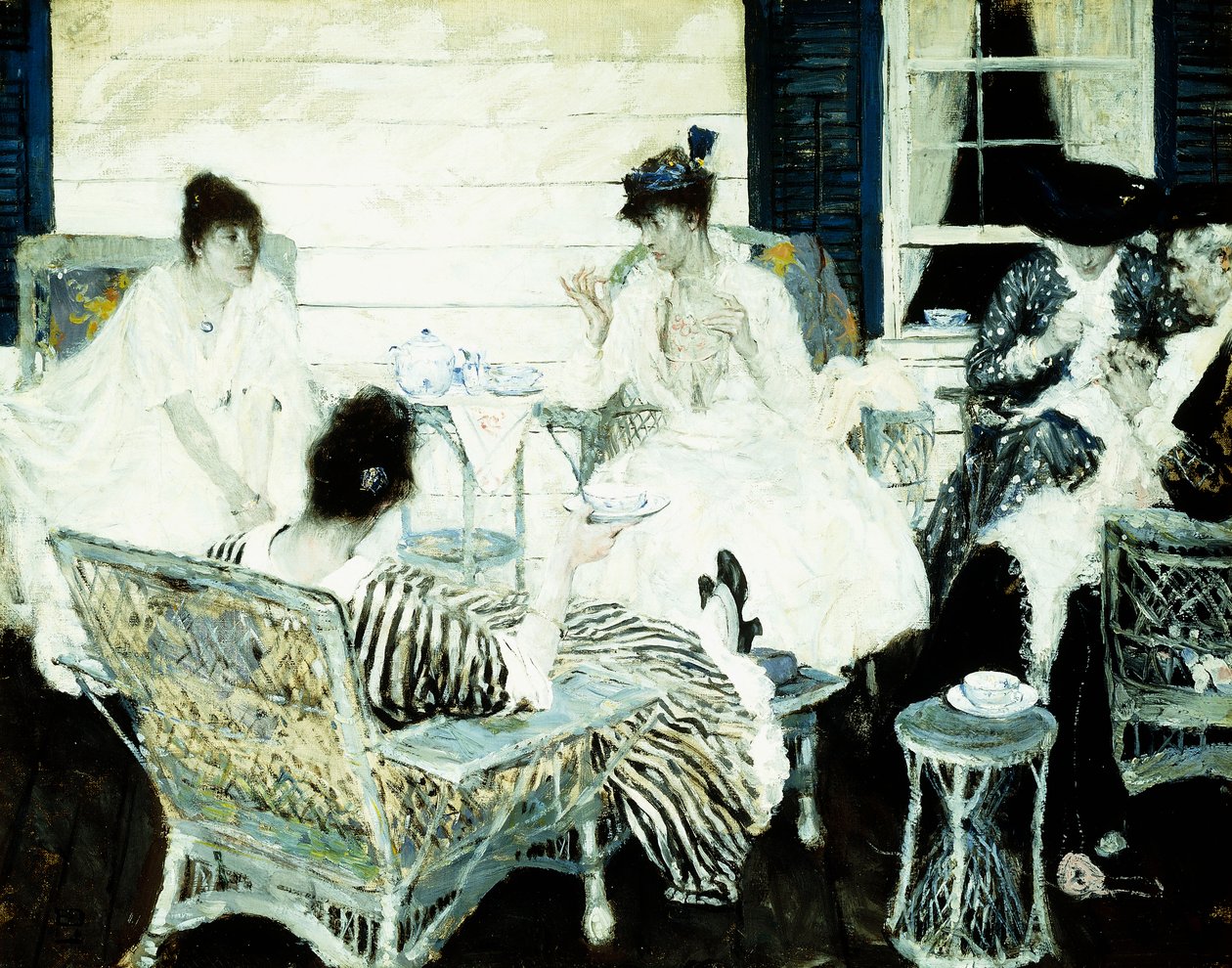 çay partisi by Harvey T. Dunn