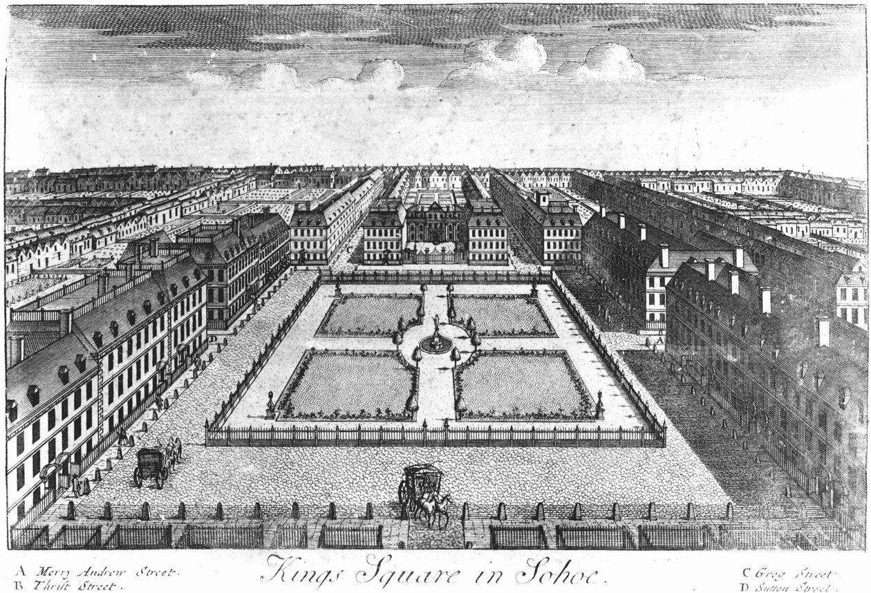 Krallar Meydanı Soho, 1720-30 by Haynes King