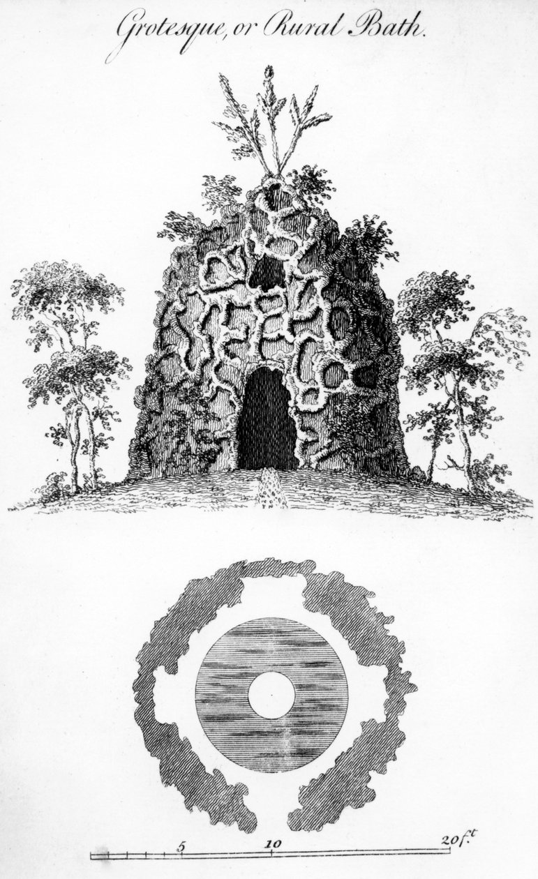 Grotesk veya Kırsal Banyo, Wiliam Wright tarafından, 1762 by Haynes King