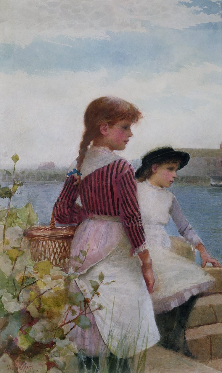 Waiting for the Ferry  by Hector Caffieri