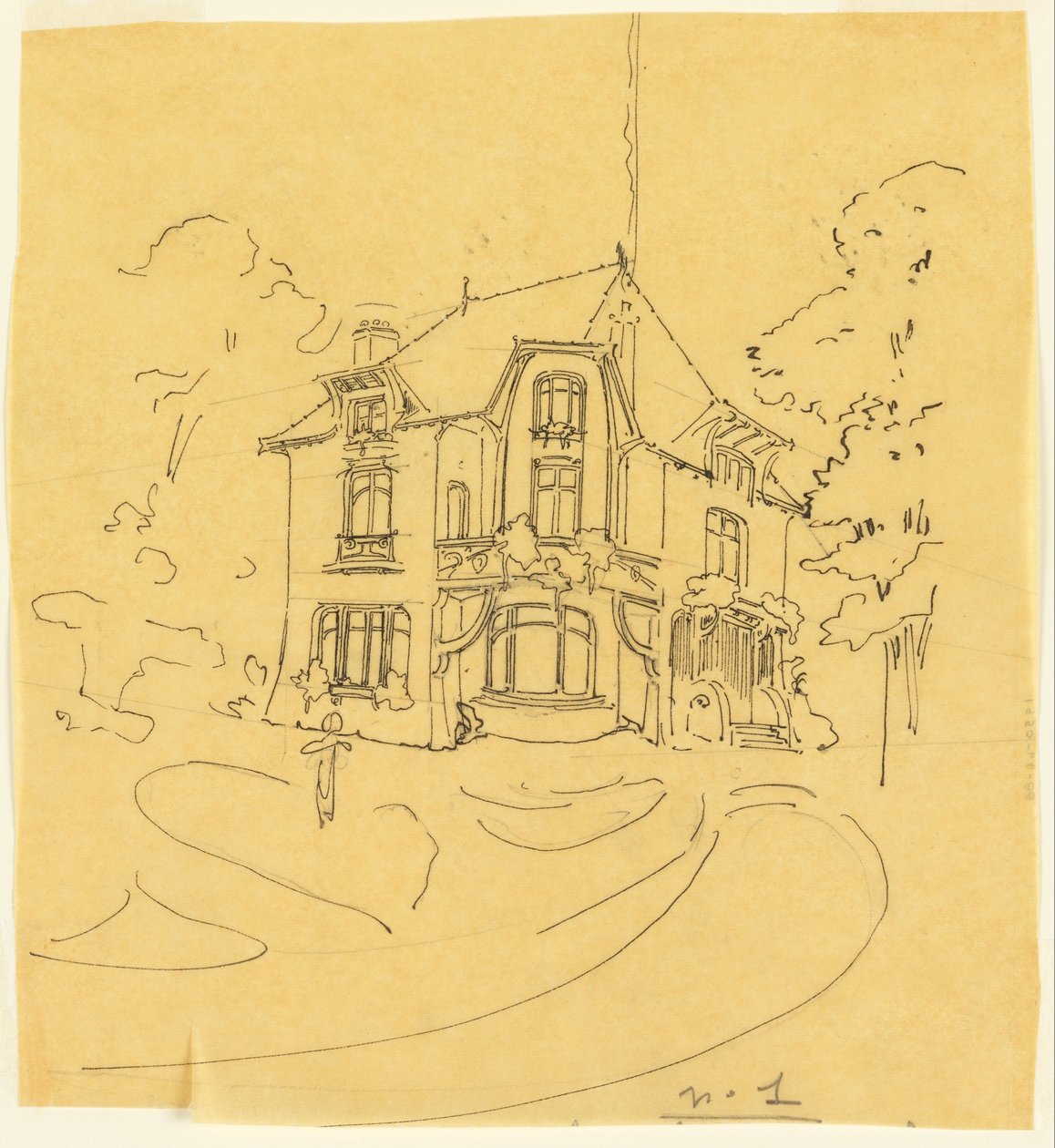 Özel bir konut için tasarım by Hector Guimard