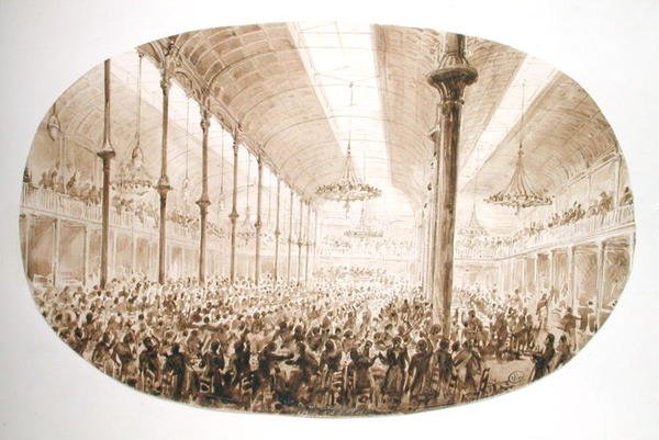 ಎ ಔತಣಕೂಟ, c.1865 ಟರ್ಕ್ by Hector Horeau