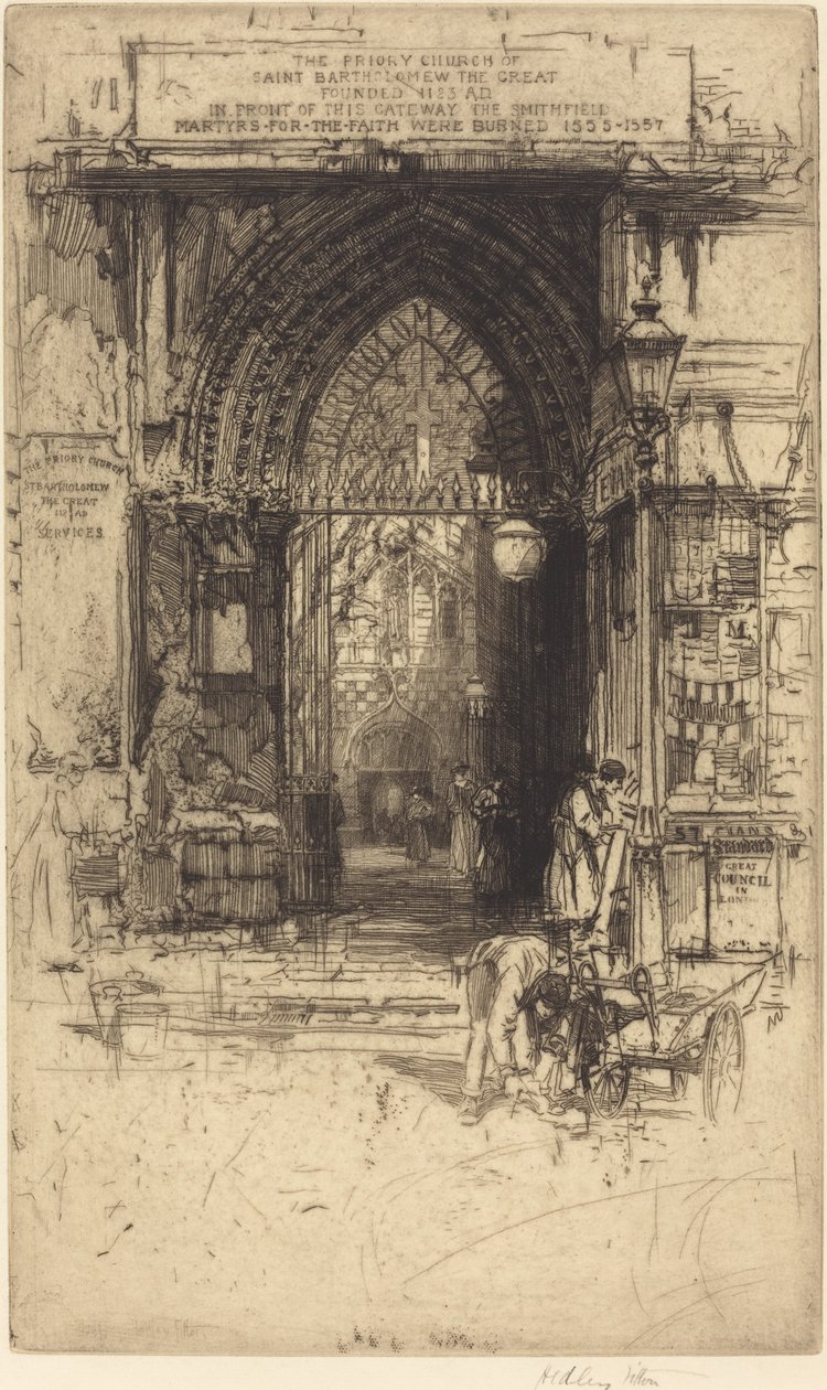 Aziz Bartholomew Büyük, Smithfield by Hedley Fitton