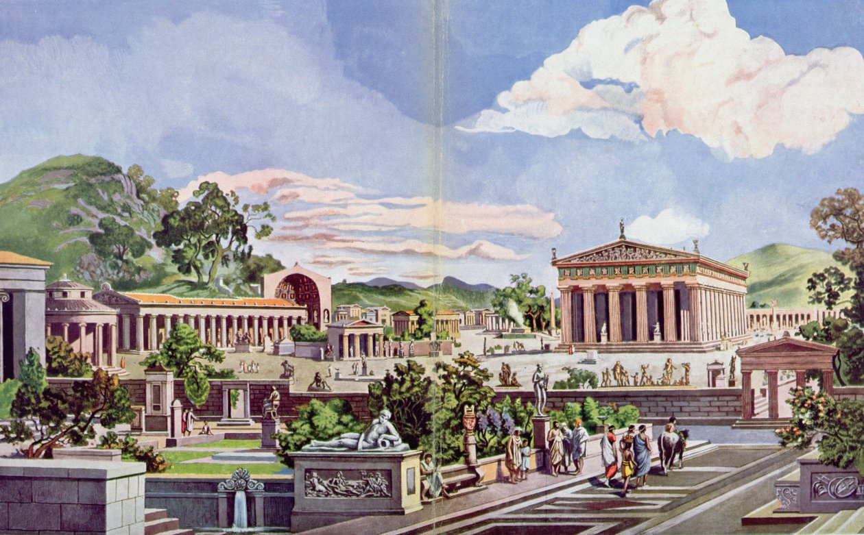 Klasik çağda Olympia, 1914 _ by Heinrich Gaertner
