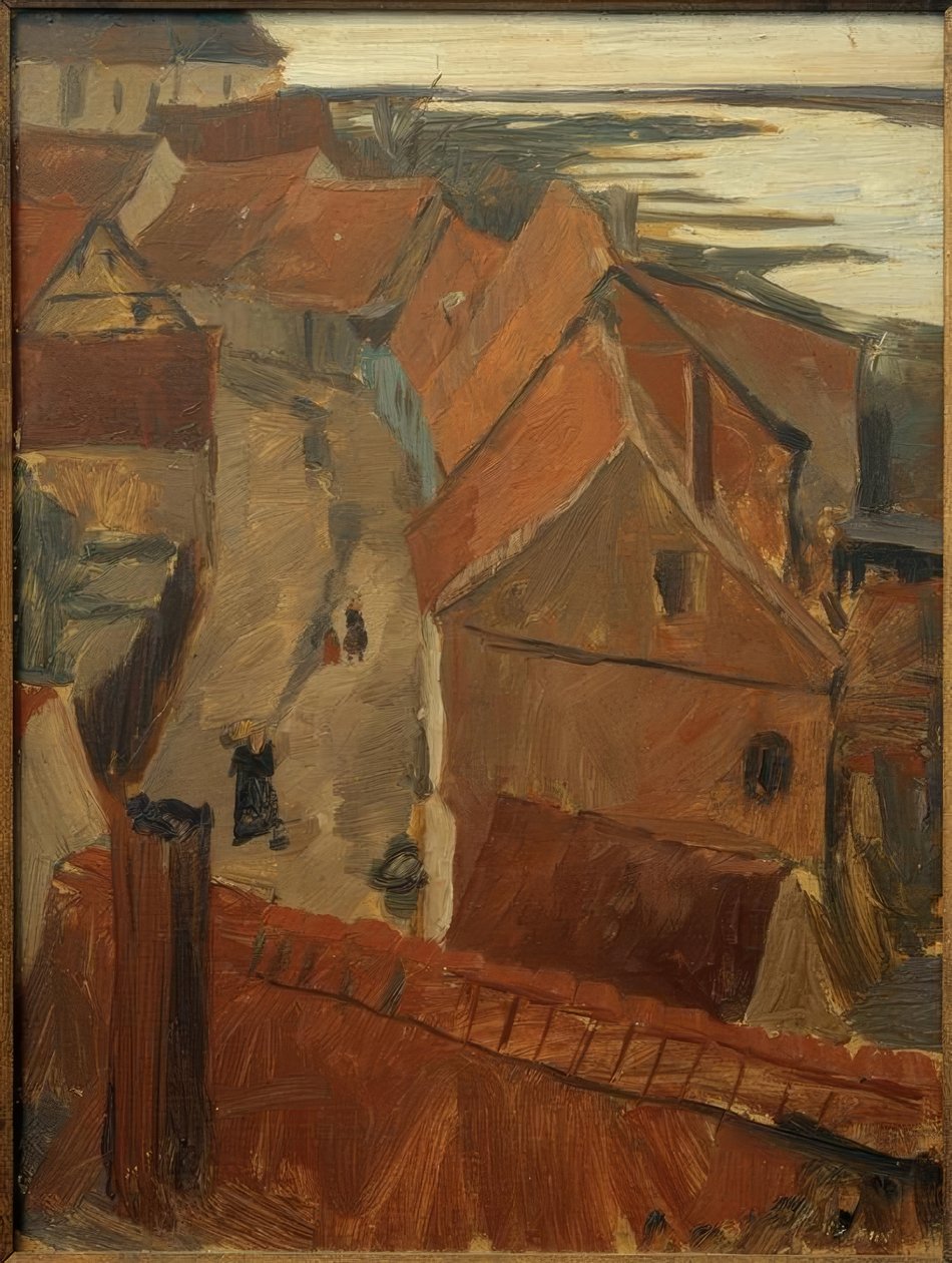 Elbe üzerinde Arneburg by Heinrich Stegemann