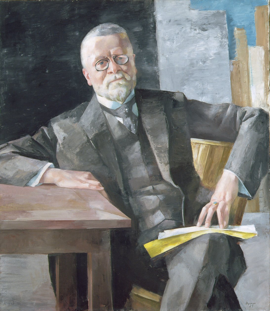 Profesör Dr. Fritz Schumacher (1869-1947), 1927 by Heinrich Stegemann