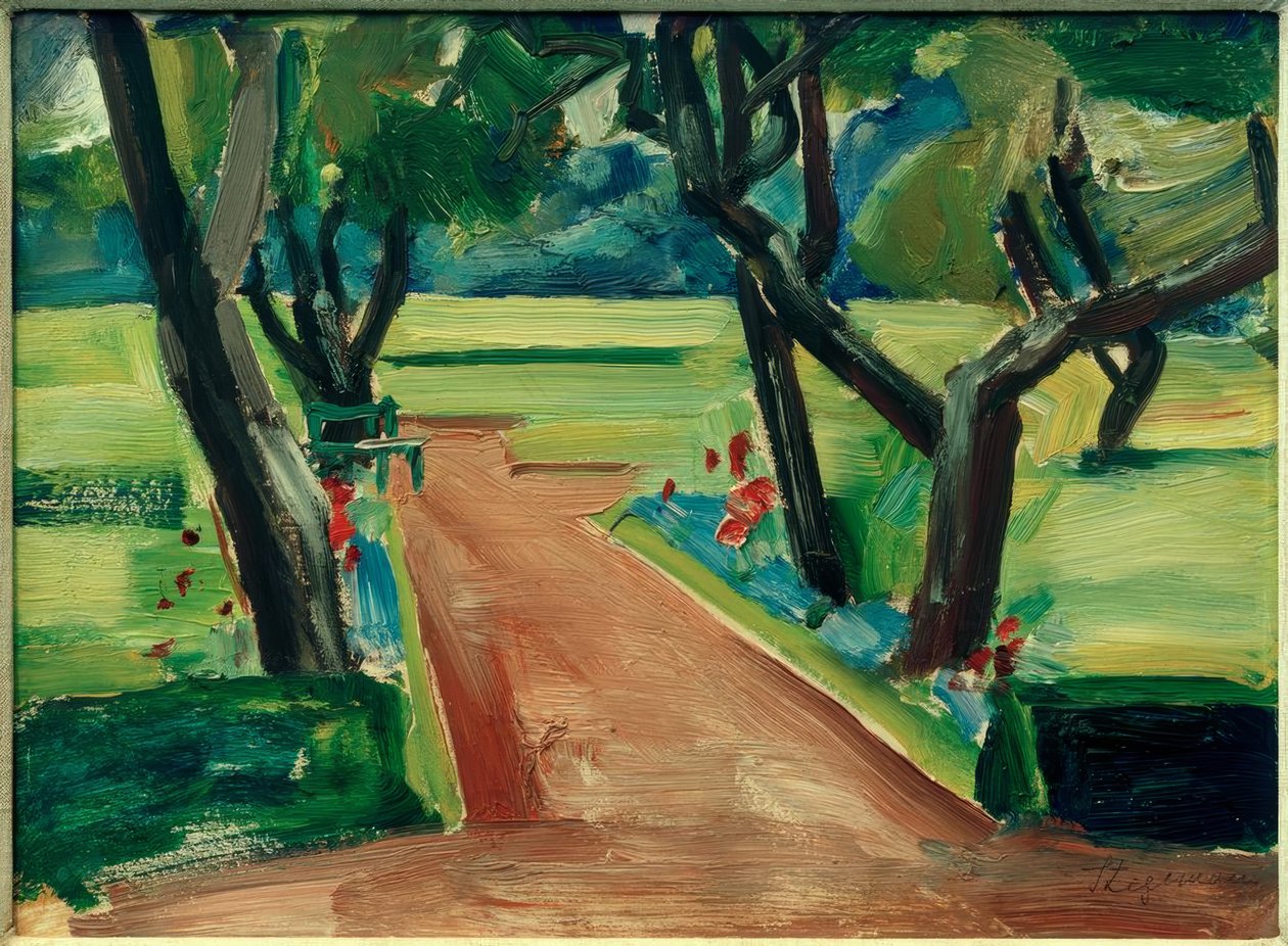 Şehir parkında yol by Heinrich Stegemann