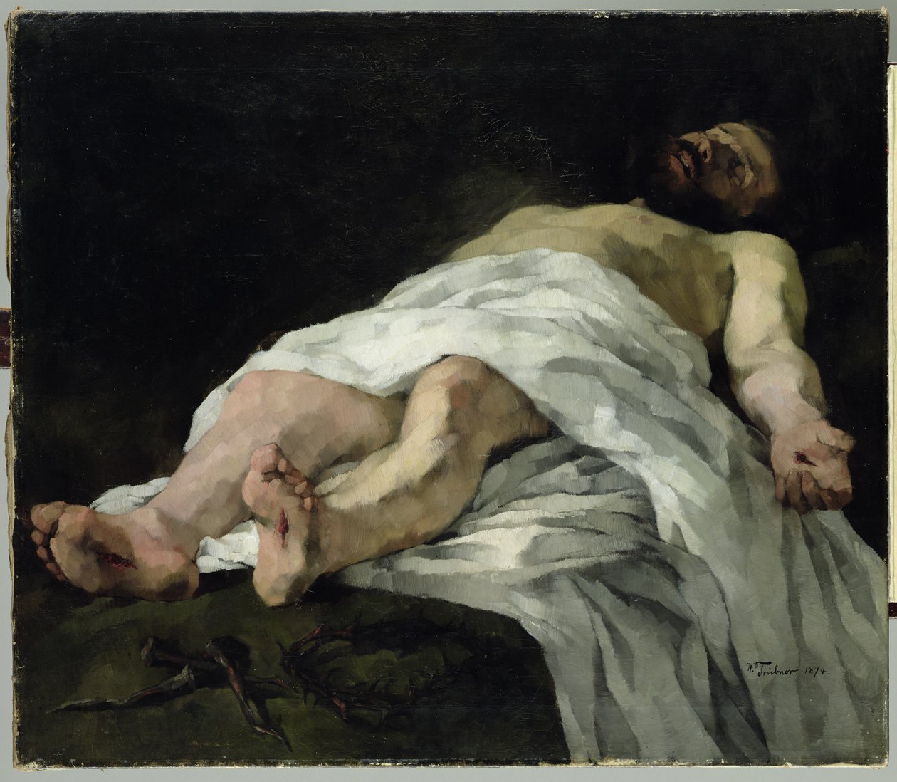 İsa çarmıhtan indirildi, 1874 by Heinrich Wilhelm Truebner
