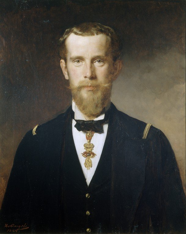Altın Post Nişanı ile donanma etekli Veliaht Prens Rudolf by Heinrich von Angeli