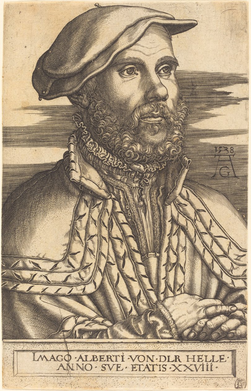 Albert van der Helle, 1538. by Heinrich Aldegrever