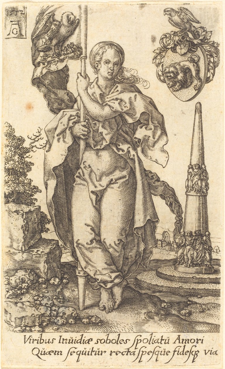 Hayırseverlik, 1552. by Heinrich Aldegrever