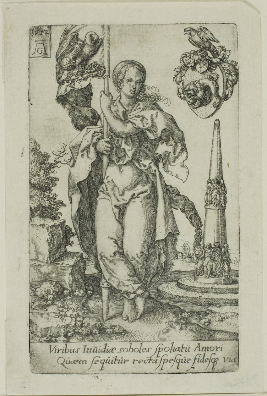 Sadaka, Erdemlerden by Heinrich Aldegrever