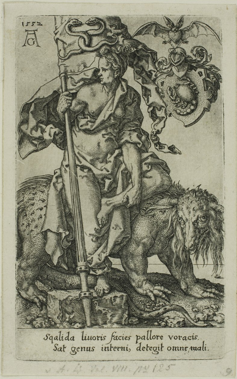 Kıskançlık, Mengenelerden by Heinrich Aldegrever