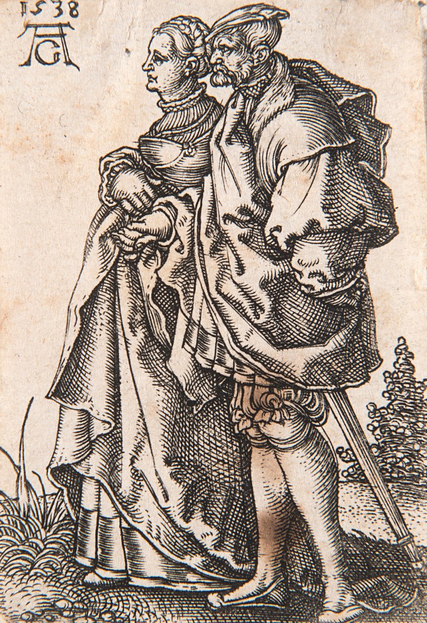Küçük Düğün Dansçıları serisinden, 1538. by Heinrich Aldegrever