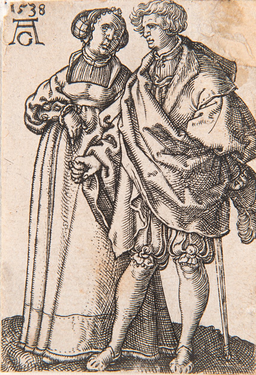 Küçük Düğün Dansçıları serisinden, 1538. by Heinrich Aldegrever