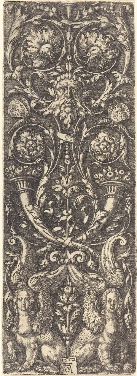 Süslü Yüksek Meyveler, 1552. by Heinrich Aldegrever