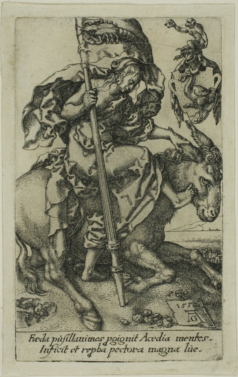 Tembellik, Mengenelerden by Heinrich Aldegrever