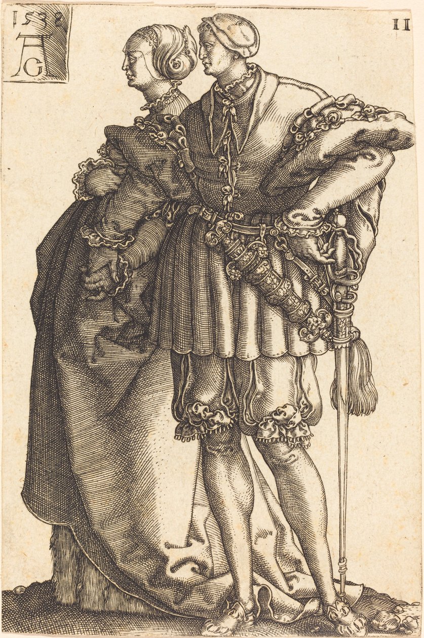 Büyük Düğün Dansçıları, 1538. by Heinrich Aldegrever