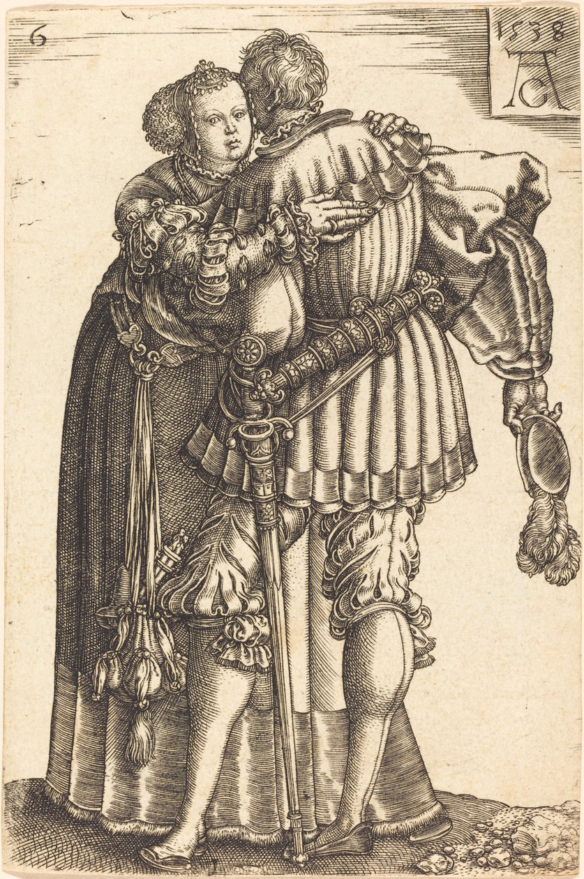 Büyük Düğün Dansçıları, 1538. by Heinrich Aldegrever