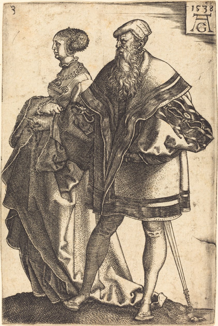 Büyük Düğün Dansçıları, 1538. by Heinrich Aldegrever