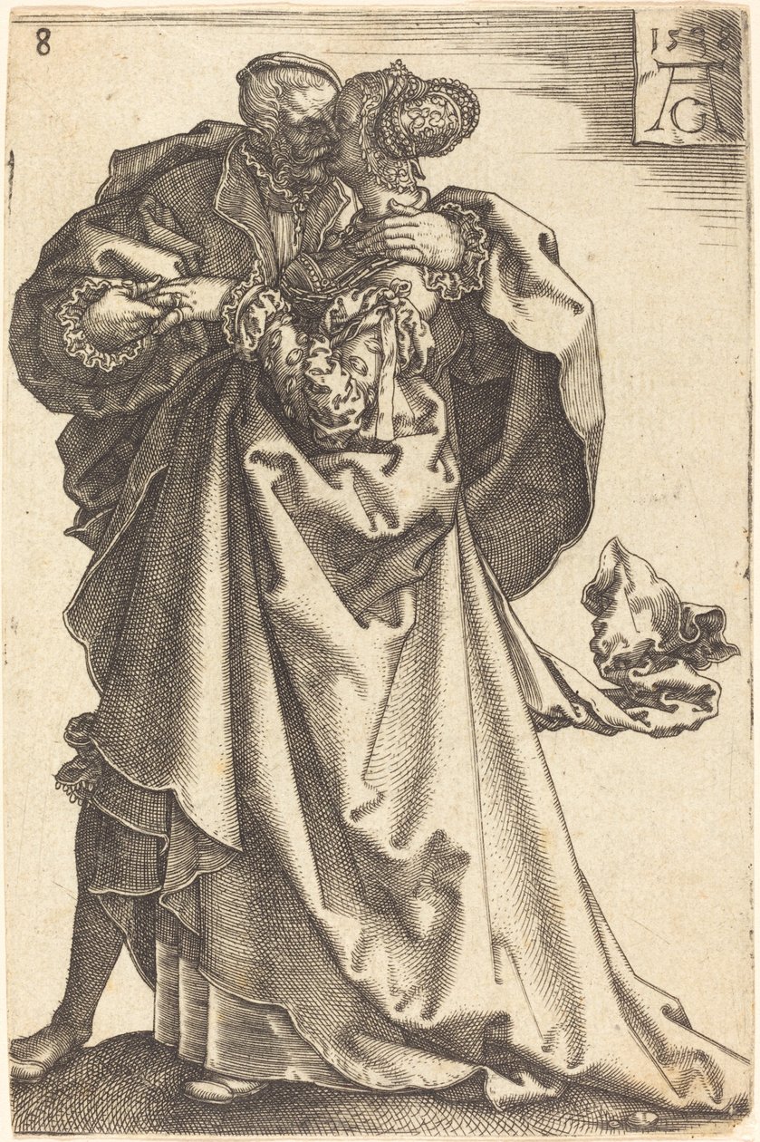 Büyük Düğün Dansçıları, 1538. by Heinrich Aldegrever