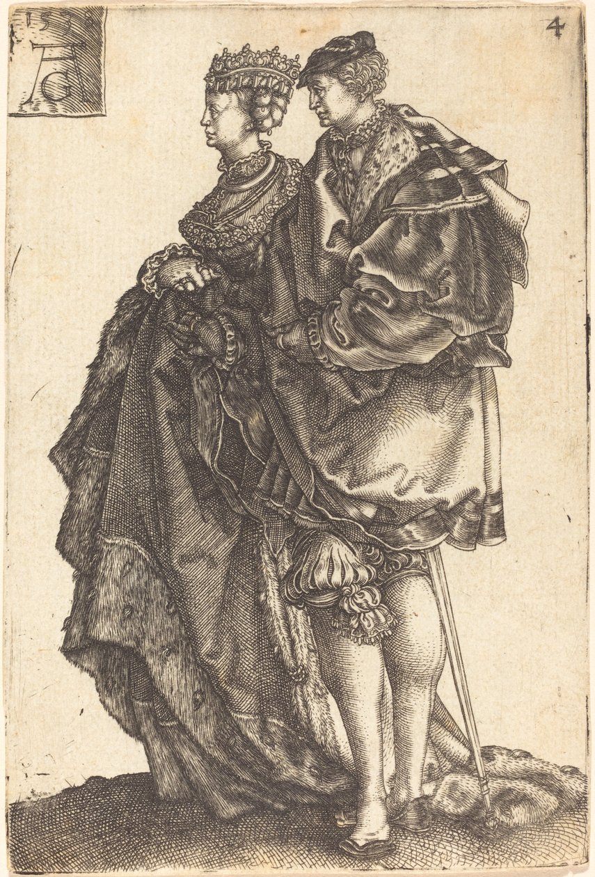 Büyük Düğün Dansçıları, 1538. by Heinrich Aldegrever