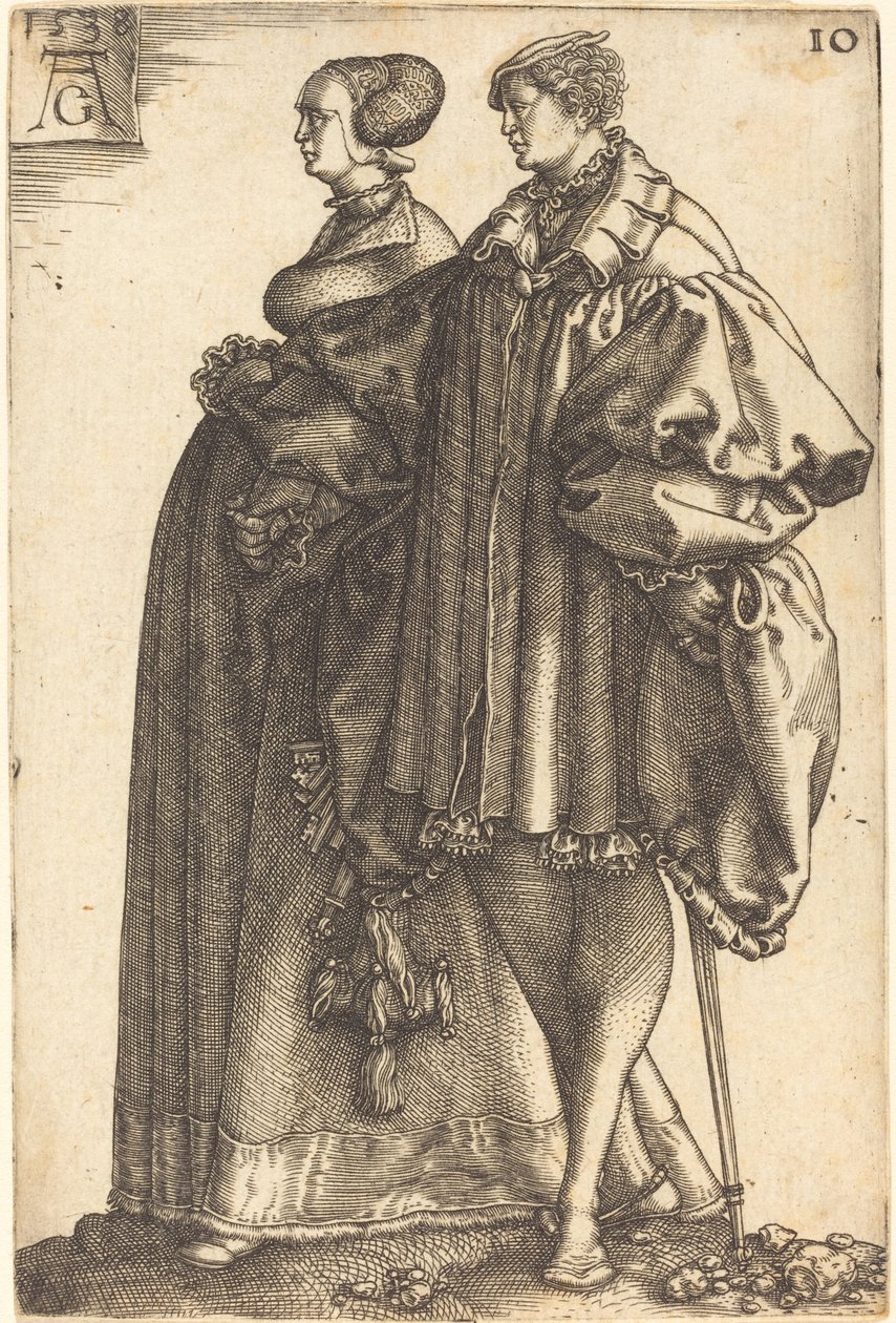 Büyük Düğün Dansçıları, 1538. by Heinrich Aldegrever