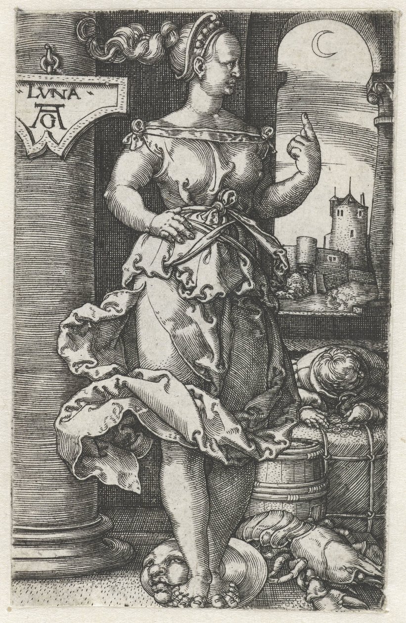 Luna (nesne üzerindeki başlık) by Heinrich Aldegrever