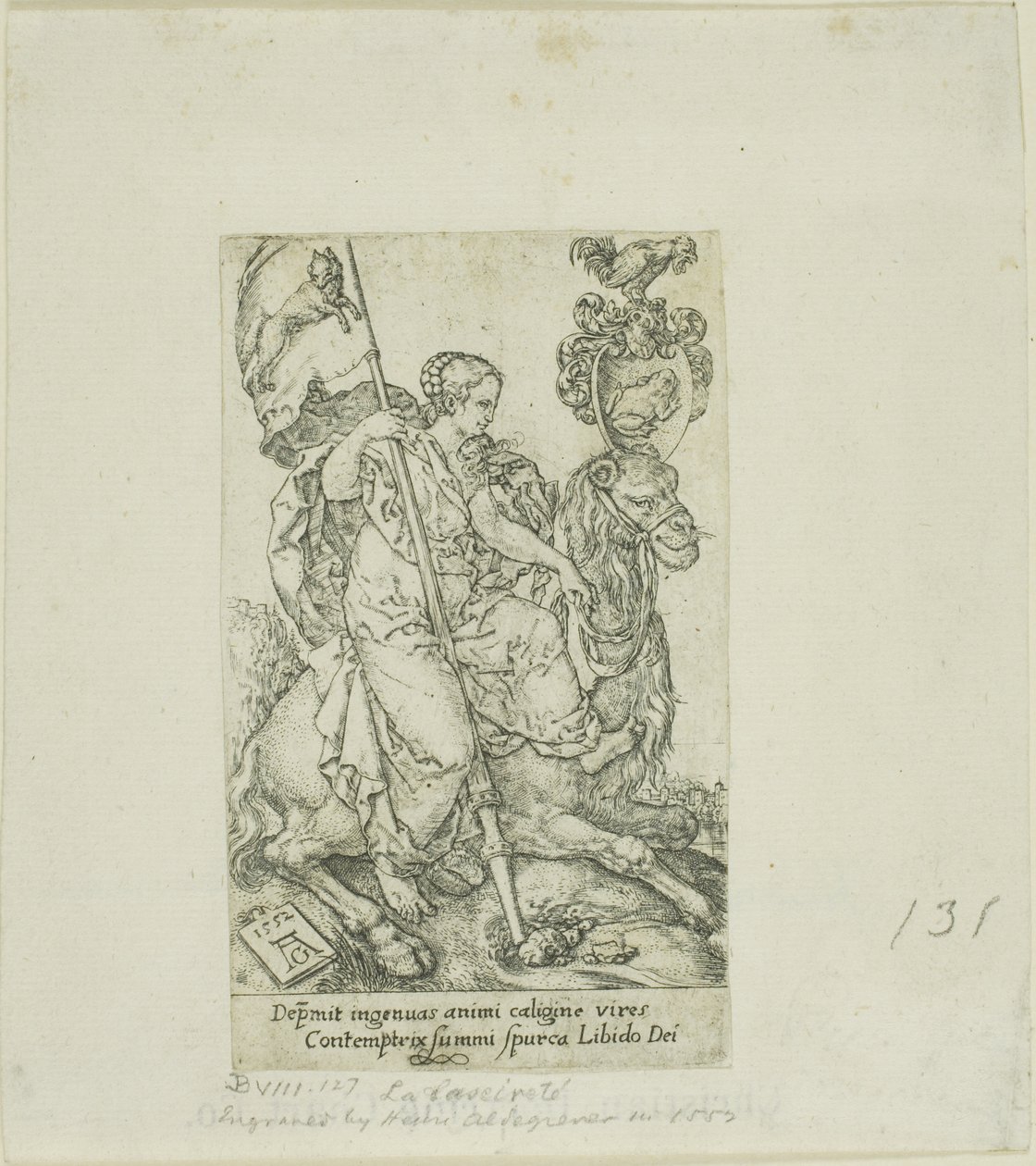 Erdemler ve Kötülüklerden Şehvet, by Heinrich Aldegrever