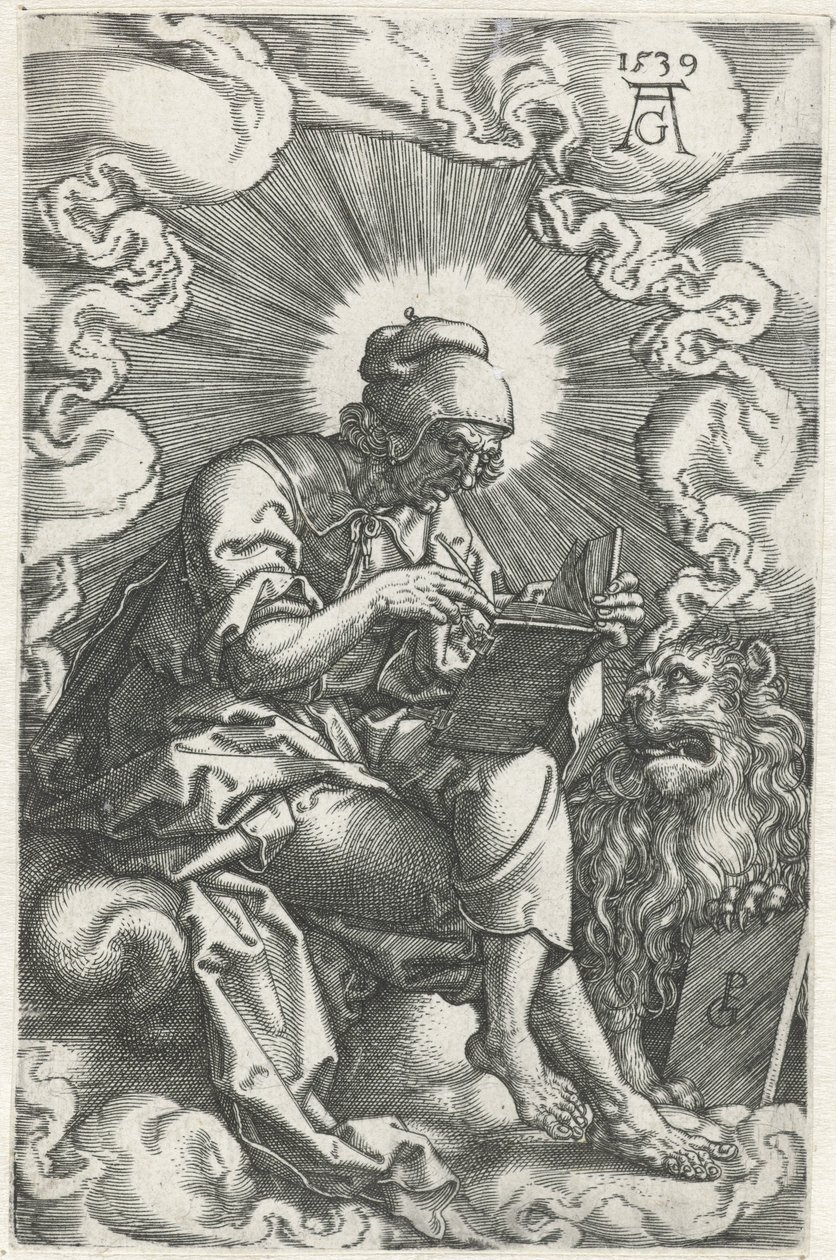 Markus Dört Evangelist (dizi başlığı) by Heinrich Aldegrever