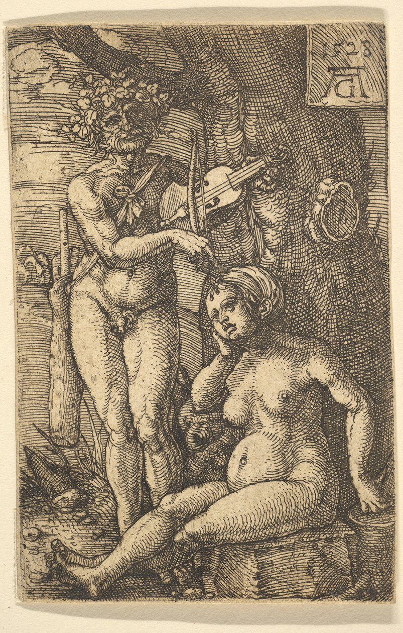 Orpheus ve Eurydice, 1528. by Heinrich Aldegrever