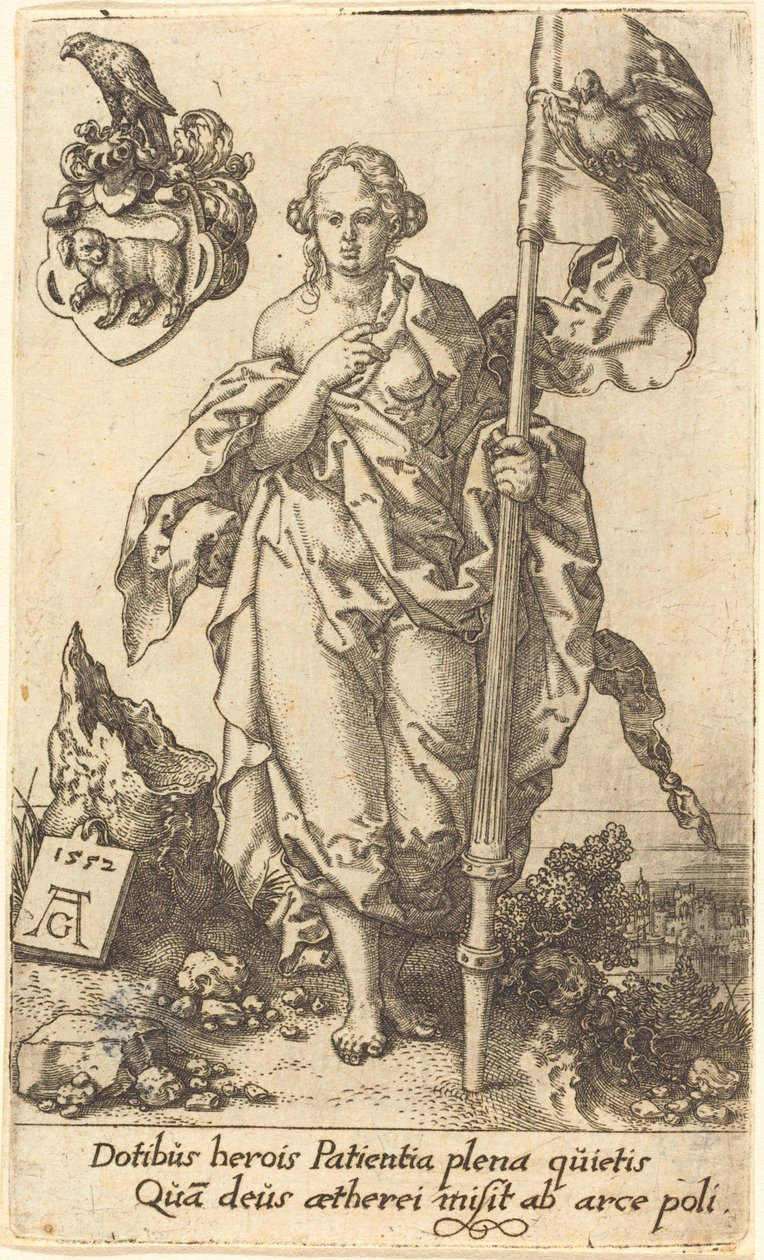 Sabır, 1552. by Heinrich Aldegrever