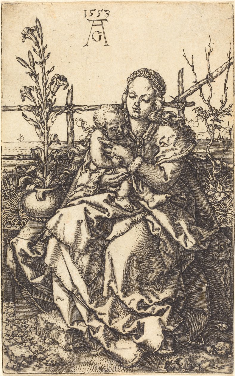 Oturan Bakire by Heinrich Aldegrever