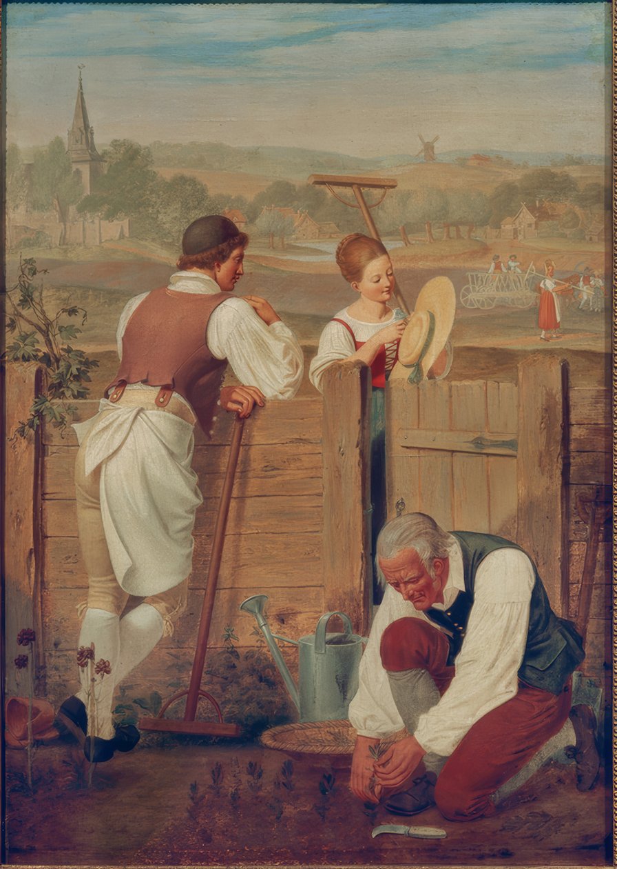 bahçe çitinde by Heinrich Anton Dahling
