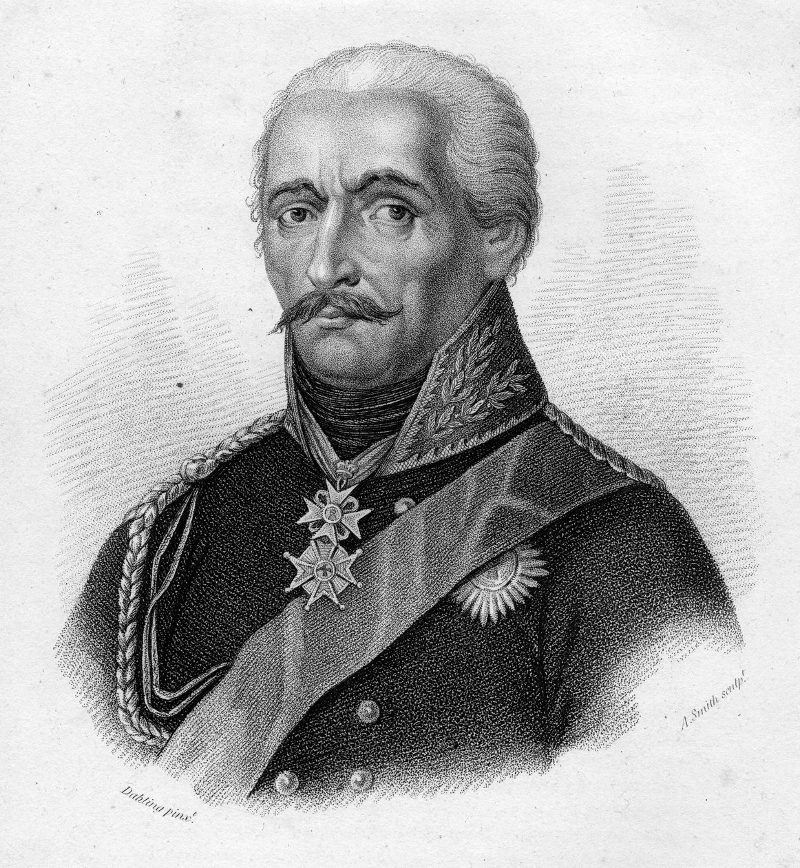 General Gebhard Leberecht von Blücher, Adam Smith tarafından oyulmuş (gravür) by Heinrich Anton Dahling