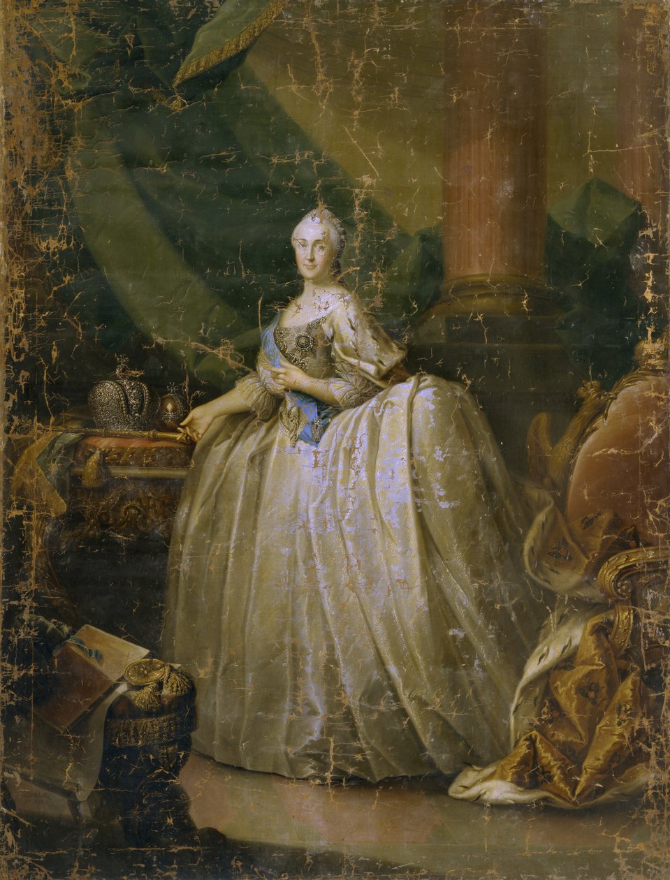 İmparatoriçe Catherine II'nin Portresi 1729-1796, 1765 by Heinrich Buchholz