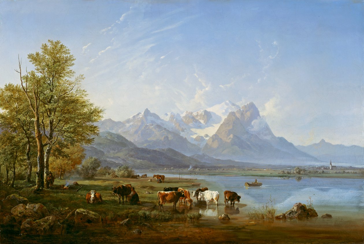 Garmisch Vadisi by Heinrich Burkel
