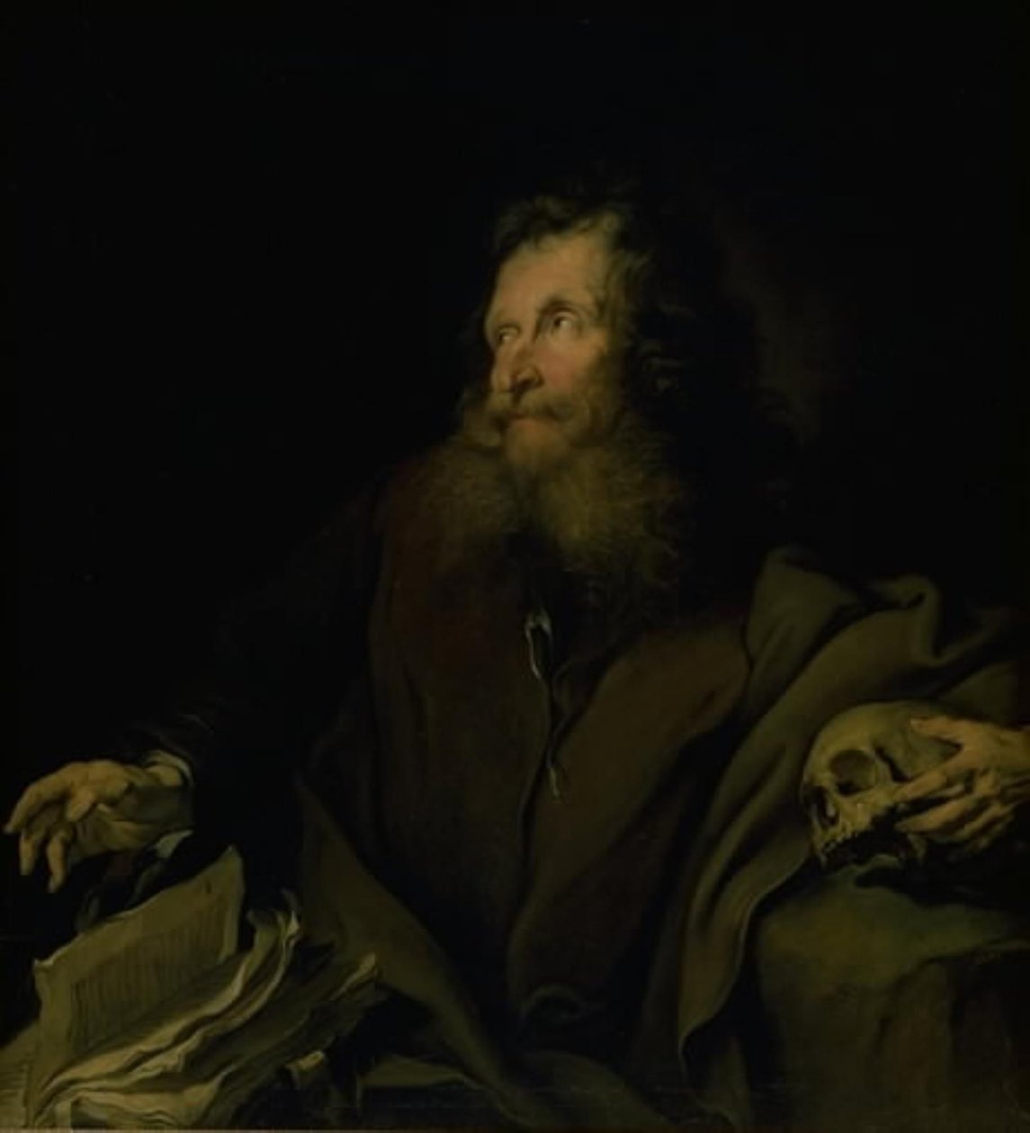 Balmumu Modelcisi Simon, Aziz Jerome rolünde by Heinrich Dittmers
