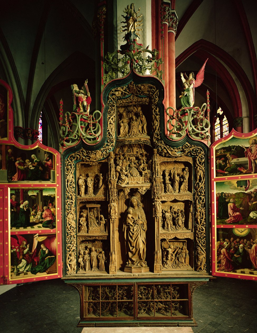 Lady Altar, 1535 (ahşap) by Heinrich Douvermann
